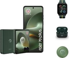 „Motorola razr 70 plus“ išmanusis telefonas su 50 MP kamera, 12–512GB, tamsiai žalia spalva