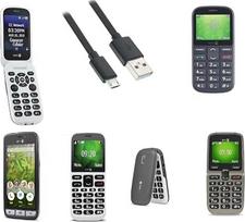 „Mr.Gadget Solutions®“ 2 m ilgio greito įkrovimo kabelis, skirtas „Doro“ 1360, 1370, 5030, 6520, 611 GSM mobiliesiems telefonams