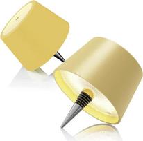 „MU LIN“ butelio lempos priedas su LED, įkraunamas, juodos spalvos, IP54 atsparus vandeniui butelio lempšis, LED USB baterinė lempa buteliui, 3 spalvų temperatūros ir reguliuojamas apšvietimas, valdymas liečiant, skirtas restoranams, barams, balkonams