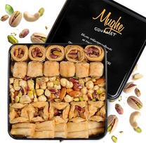 „Mughe Gourmet“ baklava su pistacijomis, įvairių skonių rinkinys, metalinė dovanų dėžutė, 385 g