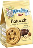 „Mulino Bianco“ „Baiocchi“ su lazdyno riešutų ir kakavos kremu, 260 g