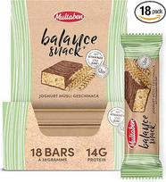 „Multaben Balance“ užkandis | 5,4 g baltymų viename batonėlyje – su vitaminais B6, C ir E – su cinku – baltymų batonėlis