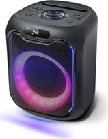 „MUSE M-1803“ „Bluetooth“ vakarėlių kolonėlė, 150 vatų, šviesos efektai, maitinama iš elektros tinklo ir baterijos, 1 mikrofonas, stereofoninio suporavimo funkcija