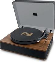 „Muse“ patefonas, „Bluetooth“ plokštelių grotuvas su įmontuotu „Hi-Fi“ stereogarsiakalbiu, klasikinis 3 greičių vinilo grotuvas su USB/Aux-In/RCA jungtimis