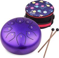 „Musfunny“ plieninis liežuvinis būgnas: 6 colių, 8 natų, C-dur „handpan“