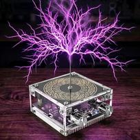 „Music Tesla Coil“ „Bluetooth“ garsiakalbis su šviesos diodais, liečiamas plazmos lanko generatorius, „Tesla Coil“ garsiakalbis su 10 cm lanku, stalo dekoracija, fizikos eksperimentas, dovana technologijų mėgėjams