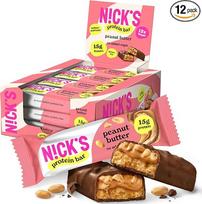 „N!CK'S“ baltyminiai batonėliai su žemės riešutų sviestu, 12 vnt. po 50 g