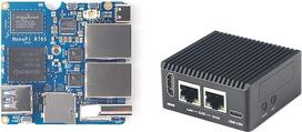 „NanoPi R76S“ mini maršrutizatorius-pakartotuvas su „FriendlyWrt“, LPDDR5 4GB/16GB RAM, 64GB eMMC, 6 TOPS NPU, RK3576 SoC su AI modeliu, du 2,5 G Ethernet prievadai, skirtas IoT, NAS ir išmaniesiems šliuzams (standartinis rinkinys, be „Wi-Fi“ modulio,
