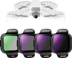 „NEEWER FL-N33“ ND filtrų rinkinys, suderinamas su „DJI Flip“ / „Lito X1“ dronais, ND16, ND64, ND256, PL, užsegami, su daugiasluoksniu padengimu, HD neutralaus tankio ir apskritiminės poliarizacijos filtrų priedų rinkinys