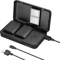 „NEEWER“ 2280 mAh NP-FZ100 atsarginė baterija ir įkroviklis, suderinami su „Sony“ įrenginiais