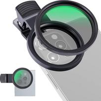 „NEEWER“ 52 mm CPL filtras išmaniesiems telefonams, užsegamas apskritiminis poliarizacinis filtras su laikikliu, dėklu ir valymo skepetėle, suderinamas su „iPhone 17“, „16“, „Android“, „Samsung Galaxy S25 Ultra“ kamera, FL-26