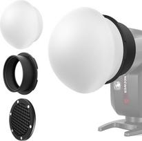„NEEWER“ silikoninis blykstės difuzorius, difuzorius su korio formos grotelėmis ir magnetiniu adapterio žiedu, blykstės modifikatorius „Softbox“, suderinamas su „Godox V1/V1 PRO“, „NEEWER Z1“, „Z2“ apvalios galvutės fotoaparato blykstėmis, CRS12