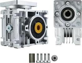„Nema 23“ 34 sraigtinis reduktorius NMRV030 NMRV040 didelio sukimo momento reduktorius, nuolatinės srovės elektroninis paleidiklis, reduktoriai, įėjimas 11/14 mm, perdavimo santykis 5:1/100:1 AUOQKQUT (perdavimo santykis 7,5,RV030 skirtas NEMA 23)