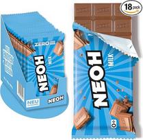 „NEOH“ mažai angliavandenių keto pieninis šokoladas, 1 g cukraus, 105 kcal vienoje porcijoje, alternatyva įprastiems saldumynams, 18 x 55 g pakuotė
