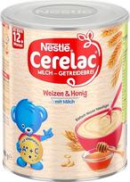 „Nestlé Cerelac“ pieno ir grūdų košė su medumi – pasaulyje populiariausia kūdikių košė, skirta vaikams nuo 12 mėnesių, 1 pakuotė (1 x 400 g)