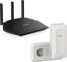 „NETGEAR AX“ „Wi-Fi 6“ „Mesh“ WLAN sistema AX1800 (4 vienu metu perduodami srautai, kurių greitis siekia iki 1,8Gbps, 5GB LAN prievadai ir USB 3.0, 802.11ax, OFDMA, su „Nighthawk“ programėle)