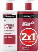 „Neutrogena Norwegian Formula CICA“ intensyviai atkuriantis kūno losjonas sausai odai (2 x 750 ml), atkuriamasis drėkinamasis kūno kremas su azijine centella