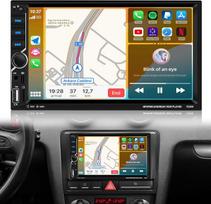 „NHOPEEW“ 2 DIN automobilių radijas su „CarPlay“ ir „Android Auto“, 7 colių jutikliniu ekranu, „MirrorLink“, FM, vairo valdymu, USB, AUX ir AHD galinio vaizdo kamera