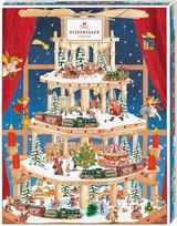 „Niederegger“ Advento kalendorius, „Winter Classic“, šiuolaikinis dizainas, pripildytas „Niederegger“ marcipano, 1 vnt. pakuotė (300 g)