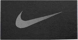 „Nike“ sportinis rankšluostis „NP Sports Towel“ – rankšluostis sportui, treniruotėms ir sporto salėms, gerai sugeriantis, juodos/antracito spalvos, L dydžio
