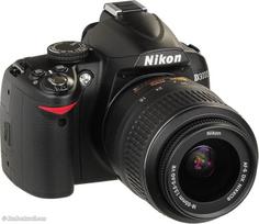 „Nikon D3000“ skaitmeninis veidrodinis fotoaparatas su 18–55 mm VR objektyvo komplektu (10,2 MP), 3 colių LCD ekranas