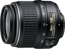 „Nikon“ AF-S DX „Zoom Nikkor“ 18–55 mm 1:3,5–5,6G ED II objektyvas, juodos spalvos (atnaujintas)