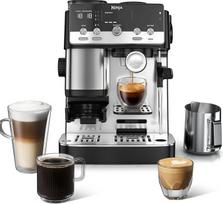 „Ninja Luxe Café Mini“ 2-in-1 espreso ir filtruotos kavos aparatas su integruotu malūnėliu ir rankiniu pieno putų plaktuvu ES301EU