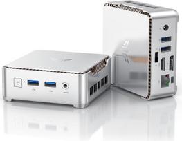 „NiPoGi Essenx E2“ mini kompiuteris, „Intel Twin Lake N150“ (iki 3,6 GHz), 8GB DDR4, 256GB M.2 SSD, mini stalinis kompiuteris, skirtas mokyklai ir biurui, 4K dviejų ekranų palaikymas, HDMI 2.0, DP, dvigubas „Wi-Fi“, VESA tvirtinimas