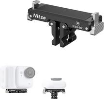 „Nitze“ magnetinis greitojo tvirtinimo adapteris, skirtas „Insta360 GO Ultra“ kamerai, greitojo tvirtinimo laikiklis su 1/4 colio sriegiu ir sulankstomas dviejų iškyšulių laikiklis, skirtas trikojams, „selfie“ lazdelėms ir veiksmo kamerų priedams – N30-B2
