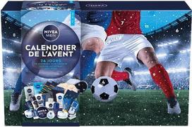 „NIVEA MEN“ Advento kalendorius „Men's Edition 2025“ – grožio dovanų rinkinys – veido, kūno ir lūpų priežiūros priemonės + aksesuarai – 24 langeliai su staigmenomis – 1 vnt.
