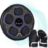 „NK Music“ bokso treniruoklis su sieniniu tvirtinimu ir „Bluetooth“ funkcija, 9 treniruočių režimai ir 9 greičiai, LCD ekranas ir LED apšvietimas, tinka suaugusiems ir paaugliams (43 x 43 x 7,5 cm)