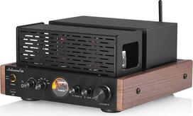 „Nobsound HiFi“ „Bluetooth“ lempinis stiprintuvas: hibridinis stereo stiprintuvas su optiniu, koaksialiniu, dviem RCA ir USB įvestimis, su VU matuokliu, skirtas garsiakalbiams ir ausinėms