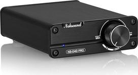 „Nobsound Mini Dual TPA3116“ skaitmeninis galios stiprintuvas, Hi-Fi stereo stiprintuvas, audiofilinės klasės, 2.0 kanalų, 100 W × 2, su NE5532P priešstiprintuvu (juodas/juodas) (su maitinimo šaltiniu)