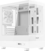 „Noua Fobia LH200“ žaidimų kompiuterio korpusas, „Micro-ATX“, baltas, su 120 mm ventiliatoriumi, „Micro Tower“ tipo kompiuterio korpusas su dvigubu grūdintu stiklu ir panoraminiu vaizdu, baltas