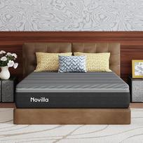 „Novilla Coolmax“ čiužinys, 180 x 200 cm, 7 zonų, su gelio ir žaliosios arbatos „Memory Foam“ bei šaltosios putos sluoksniais, su vėsinančiu audiniu, vidutinio kietumo (H3 ir H4), 25 cm aukščio, sertifikuotas pagal „Oeko-Tex“ standartą, su kvėpuojančiu ir
