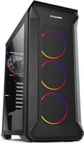 „Nox Hummer Quantum“ – NXHUMMERQUANTUM ARGB ATX–Micro ATX–ITX korpusas, 4 iš anksto sumontuoti ARGB 120 mm ventiliatoriai, grūdintas stiklas, vieta iki 6 ventiliatorių, USB 3.0, juodos spalvos