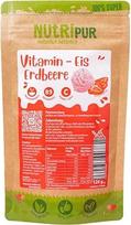 „Nutripur“ vitamininis ledas su braškių skoniu – vitamininio ledo milteliai, skirti pasigaminti namuose – be cukraus, natūralūs, tinka vaikams – vitamino C šaltinis – be priedų – 120 g