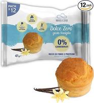 „Nuvola Zero Dolce Zero“ tartaletės su vanilės skoniu, be angliavandenių, be cukraus, be laktozės, be glitimo, turinčios daug ląstelienos, 12 vnt. pakuotė, pagamintos Italijoje