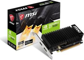 „NVIDIA GeForce GT 1030 2GHD4 LP OC MSI“ vaizdo plokštė – juoda