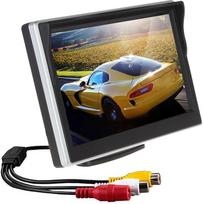 „OBEST“ automobilio galinio vaizdo kameros monitorius su 5 colių TFT LCD spalvotu ekranu | AV1/AV2 vaizdo perjungimas, automobilio galinio vaizdo kameros ekranas, skirtas 12 V nuolatinės srovės (DC) mašinoms: sunkvežimiams, autobusams, kemperiams, mikroau