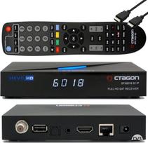 „Octagon SFX6018 S2+IP“ (be „Wi-Fi“), H.265 HEVC, 1x DVB-S2 HD E2, „Linux“ išmanusis imtuvas, palydovinis imtuvas su įrašymo funkcija, kortelių skaitytuvas, „YouTube“, internetinis radijas, „EasyMouse“ HDMI kabelis, juodos spalvos