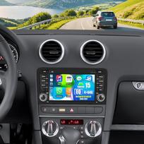 „OiLiehu“ 4+64G „Android 15“ 2Din automobilių radijas, skirtas „Audi A3“, „S3“, „RS3“ (8P) modeliams, pagamintiems 2003–2012 m., su belaidžiu „CarPlay“, „Android Auto“, 7 colių ekranu, navigacija, „Bluetooth“, GPS, „Wi-Fi“, „MirrorLink“, FM, RDS, ekvalaiz