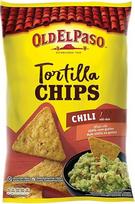 „Old El Paso“ tortiljų traškučiai su čili – iš kukurūzų iškepti tortiljų traškučiai su čili skonio priedais – be glitimo – 1 x 185 g
