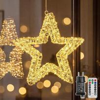 „Ollny“ lauko Kalėdų apšvietimas, skersmuo 30 cm, 1440 LED, šviečianti Kalėdų žvaigždė