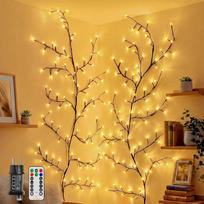 „Ollny“ šviesos girlianda „Willow Vine“, 2 vnt., 2,3 m, 144 LED, „Willow Vine“ medis