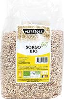 „Oltresole“, nuluptas baltasis ekologiškas sorgas, 1 kg, neapdoroti grūdai, pagaminti iš ekologiškai užaugintų žaliavų Italijoje, ideali šeimos pakuotė
