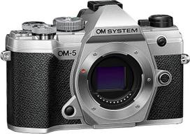 „OM SYSTEM“ fotoaparatas „OM-5“ – 20 MP „Live MOS“ – 5 ašių stabilizavimas – sidabrinis | „Micro Four Thirds“ fotoaparatas su IP53 apsauga nuo nepalankių oro sąlygų, 4K vaizdo įrašymu, „TruePic IX“ procesoriumi, „Live ND“ ir „Handheld High Res Shot“ funkc