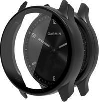 „Onetuo“ apsauginis dėklas, skirtas „Garmin vívomove Sport“ – kietas PC dėklas su stikliniu ekrano apsauginiu sluoksniu, suderinamas su „Garmin vívomove Sport“ išmaniuoju laikrodžiu (juodas)