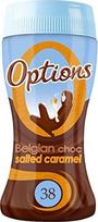 „Options“ karamelės skonio karšto šokolado stiklinė 220 g su druska