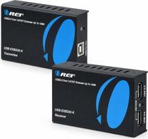 „OREI“ USB per Ethernet prailginimo įrenginys iki 100 m – prailgina USB 2.0 signalus per LAN Ethernet tinklą, turi 2 prievadus su maitinimu per kabelį, užtikrina prailginimą dideliais atstumais ir suderinamas su visomis operacinėmis sistemomis